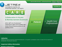 Tablet Screenshot of jetreacare.com